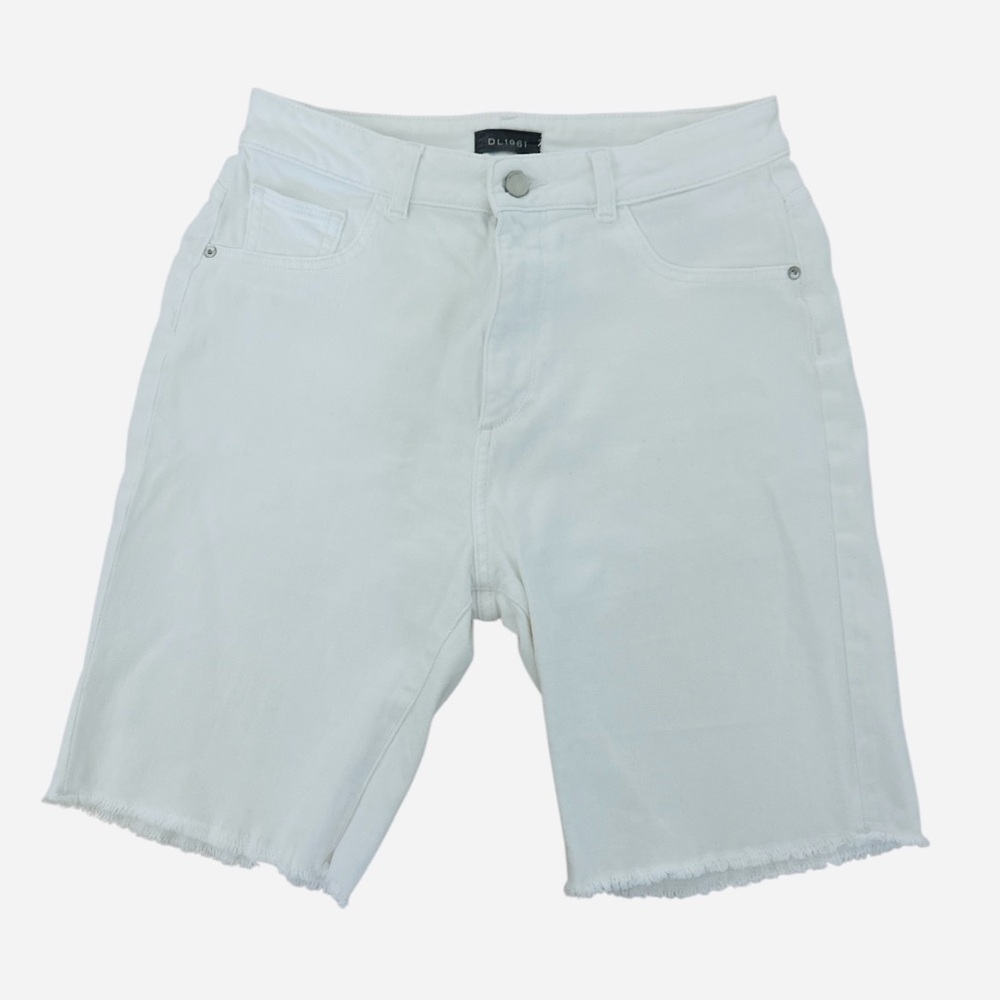 DL1961 Women’s White Jeans Bermuda High Rise Vintage Straight Shorts Size 27